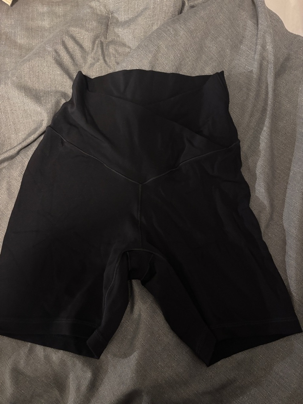 aerie Black High-Rise Bike Shorts